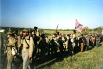 Confederate infantry re-enactors at Cedar Creek